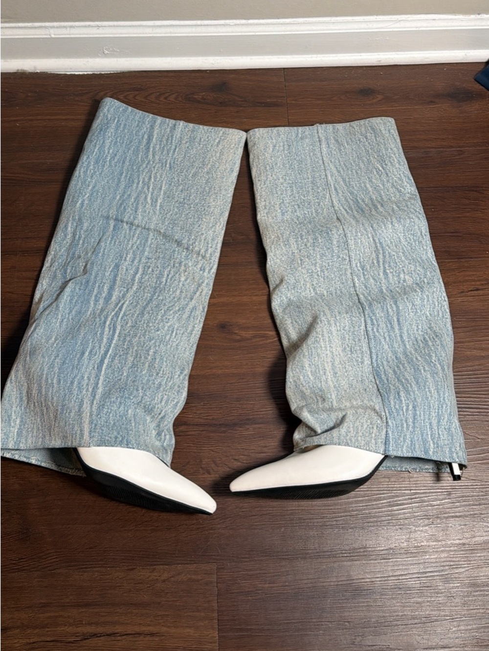 Azalea Wang Brynlee denim boots
